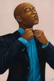 Lutanda Zemba Luzamba, Ready, 2018, oil on board