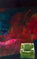 Bridget Shelton, Green Armchair, 2021, oil on canvas