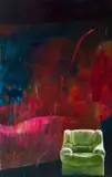 Bridget Shelton, Green Armchair, 2021, oil on canvas