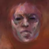Judith Mason, Head I, oil on board