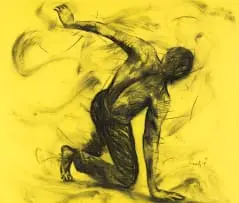 Greatjoy Ndlovu, The Optimist in Yellow, 2018, oil on canvas