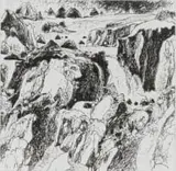 Andrew Verster, Lands IV, etching on paper