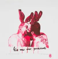 Christiaan Diedericks, Kiss Me Mr President, 2013, monotype on paper