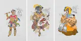 Barbara Tyrrell, Indigenous People of South Africa, three, colour photolithograph on paper
