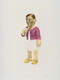 Claudette Schreuders, Mingle, colour lithograph on paper