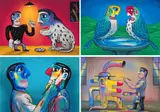 Norman Catherine, DS 14-01; DS 14-02; DS 14-03; DS 14-04, from Two's Company series, four, giclée print on paper