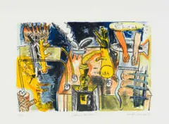 André Naudé, Lamentation, 1998, colour lithograph on paper