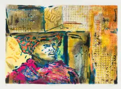 Kagiso Patrick Mautloa, Shopping Woman, 1998, colour lithograph on paper