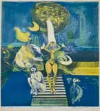 Jan Vermeiren, Ritus, colour lithograph on paper