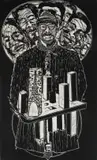 Senzo Shabangu, Stand for Yourself, 2014, linocut on paper