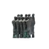 Herman Van Nazareth, Protest, bronze with dark brown and verdigris patina