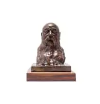 Fanie Eloff, Steyn, bronze with a brown patina, on a wooden base, posthumously cast