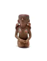 Kneeling Nude Vessel by Noria Mabasa, painted and incised terracotta, offered Aug 2025