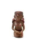 Kneeling Nude Vessel by Noria Mabasa, painted and incised terracotta, offered Aug 2025