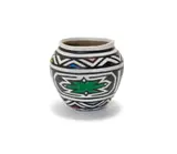 Esther Mahlangu, Untitled (Pot with Ndebele Patterns)