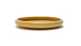 Linn Ware & Ceramic Studio, Shallow yellow bowl with rounded rim, glazed earthenware