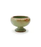 Linn Ware & Ceramic Studio, Bulbous bowl with tiered foot, glazed earthenware