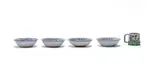 Linn Ware & Ceramic Studio, Personalised bowls and mug with animal and floral decoration, five