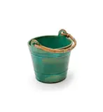 Linn Ware & Ceramic Studio, Bucket with cane handle, glazed earthenware