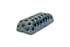 Rectangular flower frog by Linn Ware & Ceramic Studio, glazed earthenware, sold Aug 2025
