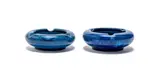 Linn Ware & Ceramic Studio, Blue ashtrays, two, glazed earthenware