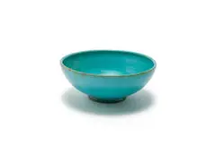Linn Ware & Ceramic Studio, Large Turquoise Bowl, glazed earthenware