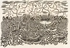 Walter Meyer, Untitled/Ongetiteld, 1987, conté and ink on paper