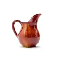 Rust jug by Linn Ware & Ceramic Studio, glazed earthenware, sold Aug 2025