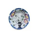Hylton Nel, Plate decorated with pot, plant and nude, 2002, painted and glazed ceramic