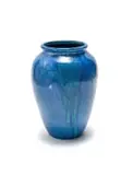 Linn Ware & Ceramic Studio, Blue vase, glazed earthenware