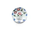 Hylton Nel, Plate decorated with flowers in a pot, 2002, painted and glazed ceramic