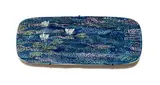 Esias Bosch, Large platter with pond and waterlily decoration, painted and glazed ceramic with slip trail decoration