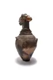 Deborah Bell, Crying Pot, Crying Pots Series, 1998, terracotta, kiln and pit fired, fat, wax and charcoal