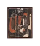 Lucky Sibiya, Abstract composition, painted ceramic