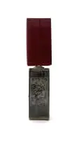 Lamp with shade by Esias Bosch, painted and glazed stoneware, sold Jul 2025
