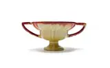 Linn Ware & Ceramic Studio, Double-handled tiered bowl, glazed earthenware