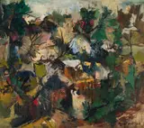 Paul du Toit, Abstract Landscape, oil on canvas