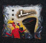 Norman Catherine, Angels, 1986, mixed media on board