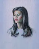 Vladimir Tretchikoff, Ambassador's Wife, oil on canvas