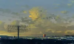 Mj Lourens, Outskirts Gauteng, 2021, oil on board