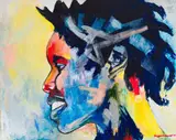 Layziehound Coka, Side Profile, 2013, acrylic on canvas