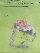 Clive van den Berg, Man Flails with a Map, 2011, oil on canvas