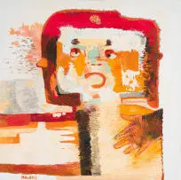 Maja Maljevic, Abstract Figure, oil on canvas