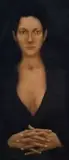 Shany van den Berg, Untitled (Portrait), oil on board