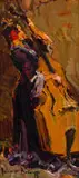 Double Base Beauty by Adriaan Boshoff, oil on board, sold Jul 2025