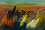 Fred Schimmel, Landskap (Landscape), 1994, oil on paper