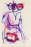Fred Schimmel, Abstract Composition, Greeting Card, mixed media on paper