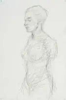 Lionel Smit, Life Size Figure, 2024, pencil on paper