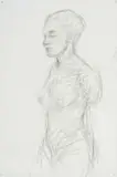 Lionel Smit, Life Size Figure, 2024, pencil on paper