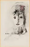 Carl Büchner, Portrait, acrylic on paper